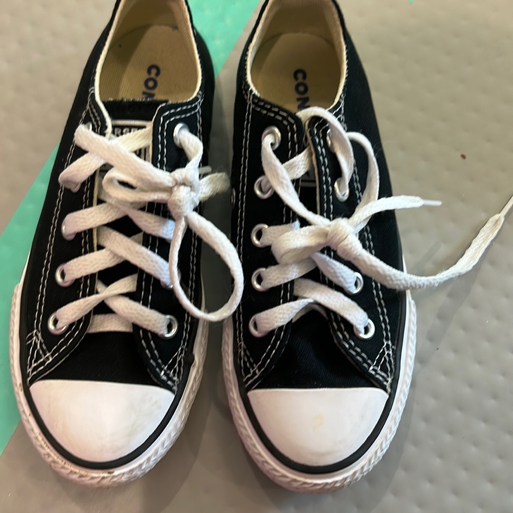 Girls converse black size 12